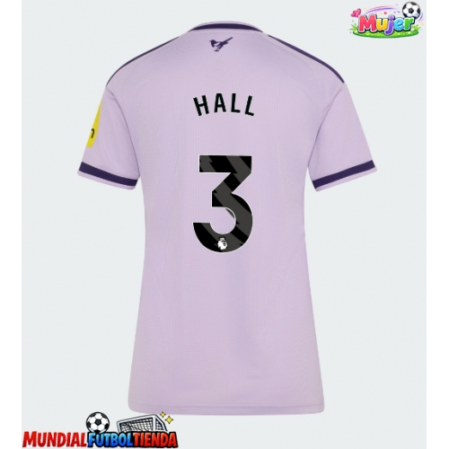 Camiseta Newcastle United Lewis Hall #3 Tercera Equipación Replica 2026-27 para mujer mangas cortas